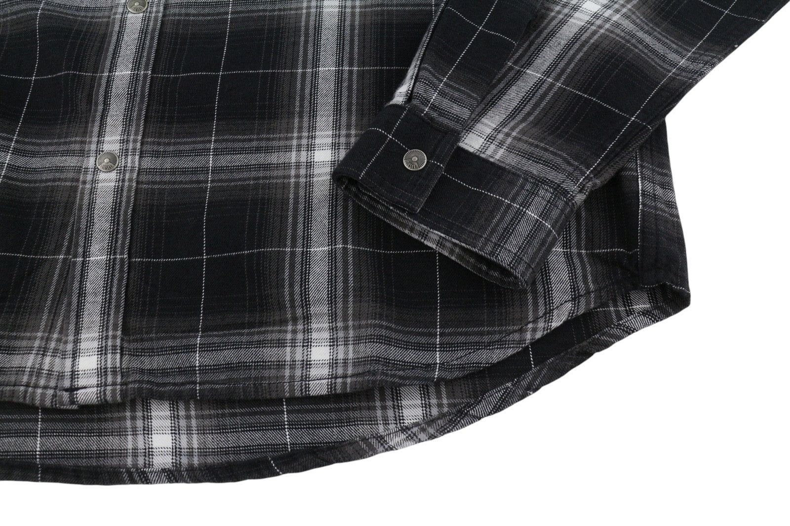 DIESEL S-Simply-A Men Shirt 50 Black Flannel Plaid Thick Overshirt RRP195