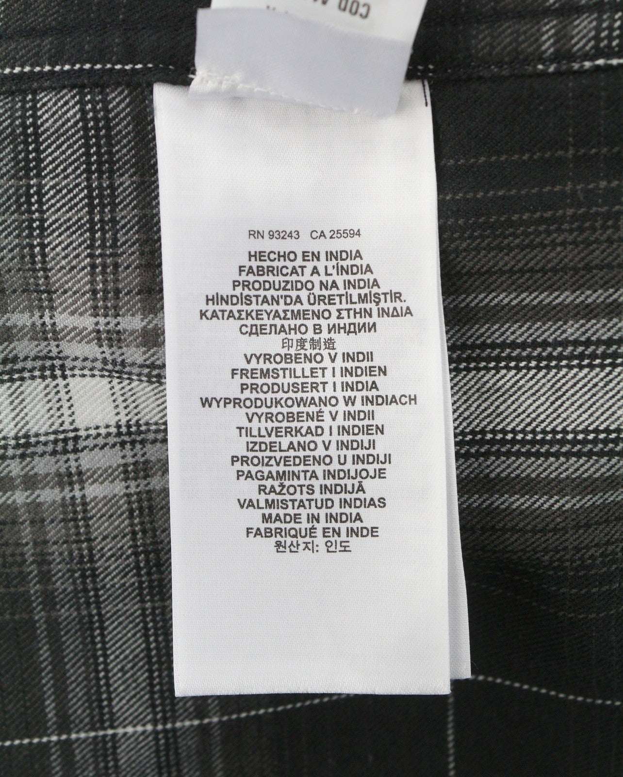 DIESEL S-Simply-A Men Shirt 50 Black Flannel Plaid Thick Overshirt RRP195