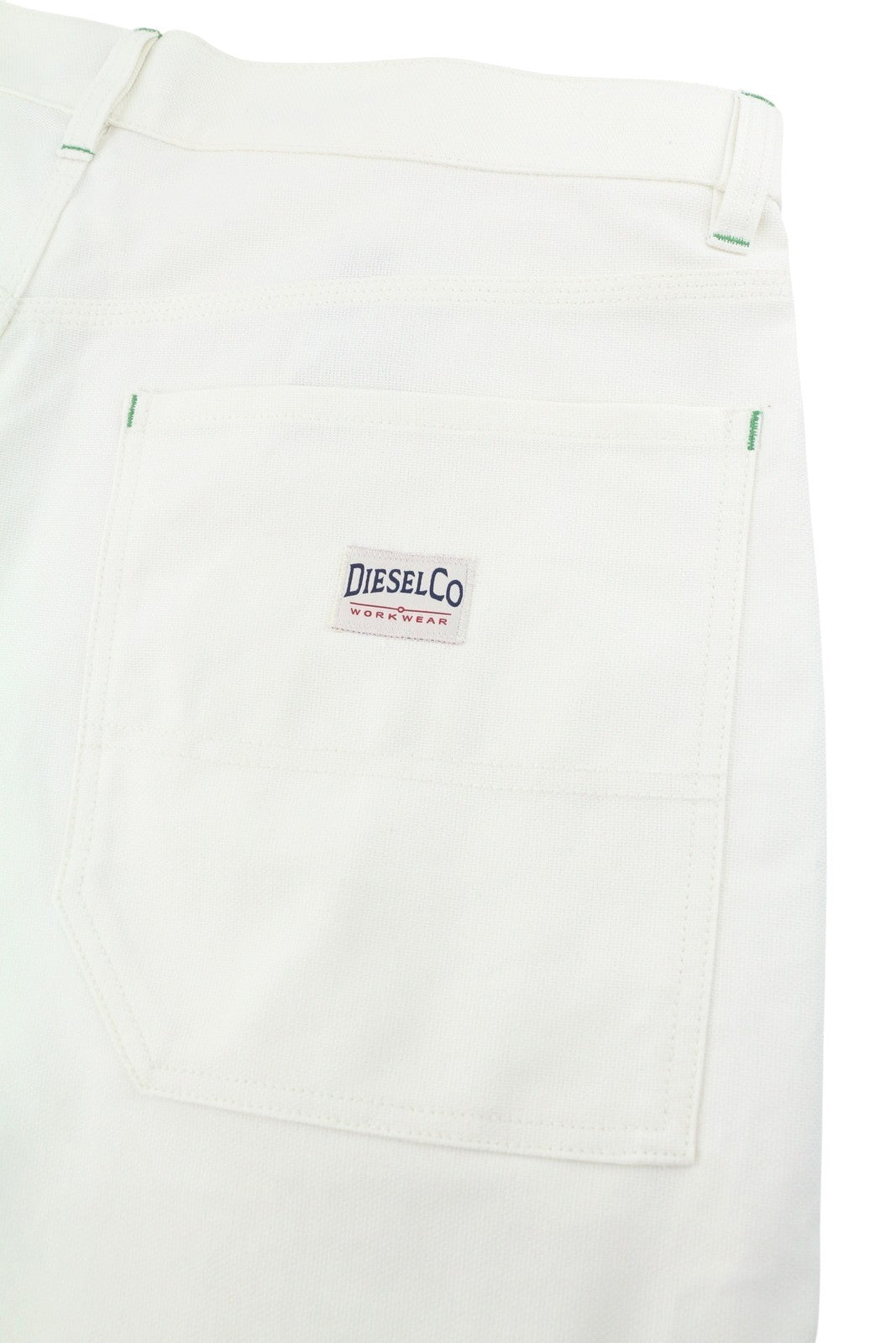 DIESEL New Egan Men Shorts W34 White Rigid Patch Pockets RRP140