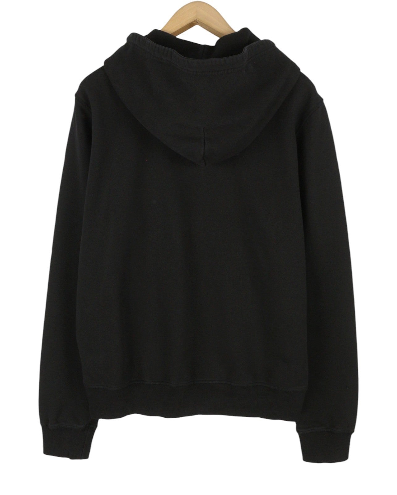 DIESEL S-Ginn-Hood-Zip-New -ITA Men Hoodie L Black Logo Full Zip RRP160