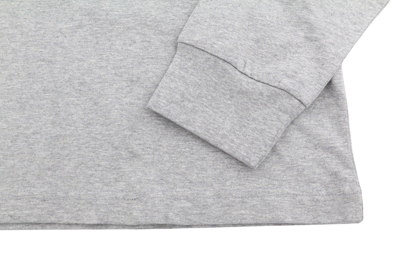 DIESEL T-Just-LS-D Men T-Shirt 2XL Grey Melange Crew Neck Long Sleeve