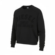 DIESEL S-Ginn-PS Men Sweatshirt M Black Cotton Crew Neck Pull On RRP175