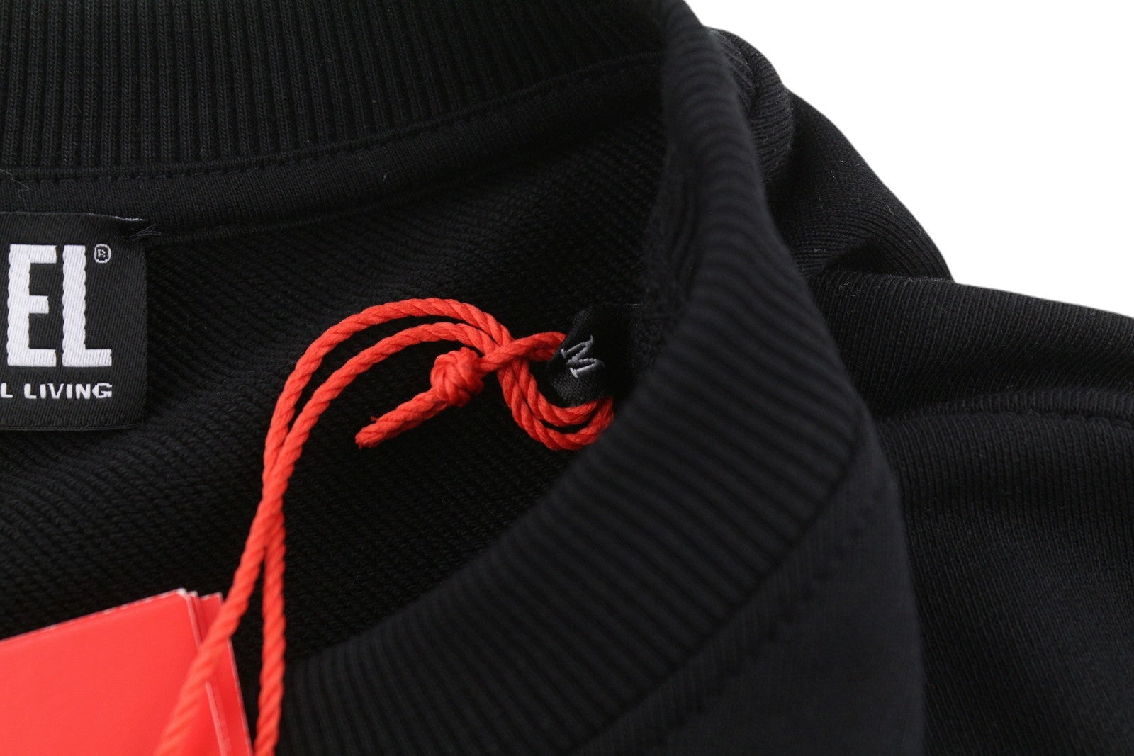 DIESEL S-Ginn-PS Men Sweatshirt M Black Cotton Crew Neck Pull On RRP175