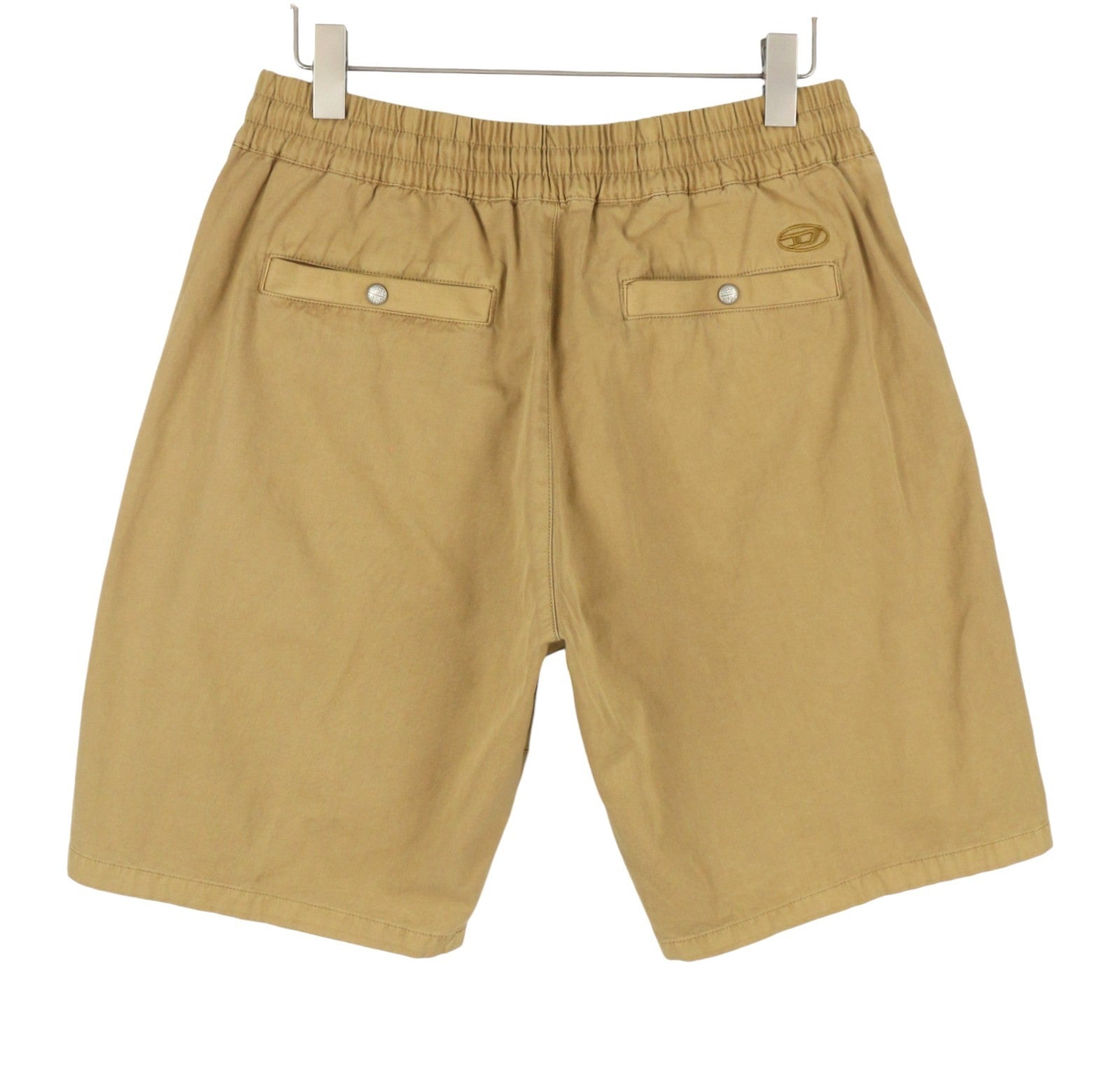 DIESEL P-Beeck-Short Men Shorts 50 W33 Brown Elastic Waist Cargo RRP195