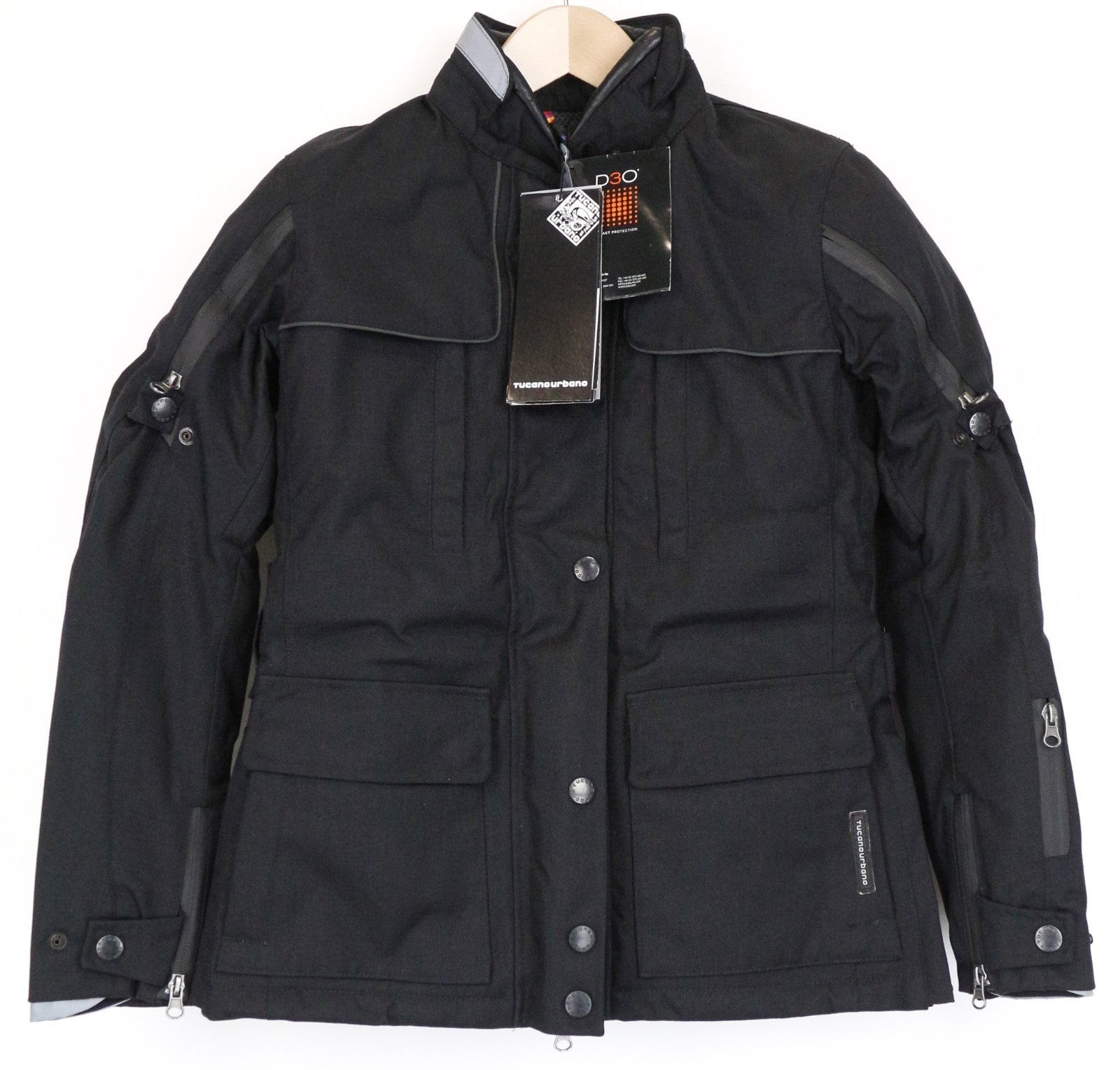 TUCANO URBANO Iris Women Jacket IT38 XS Black Breathable Motorcycle Windproof
