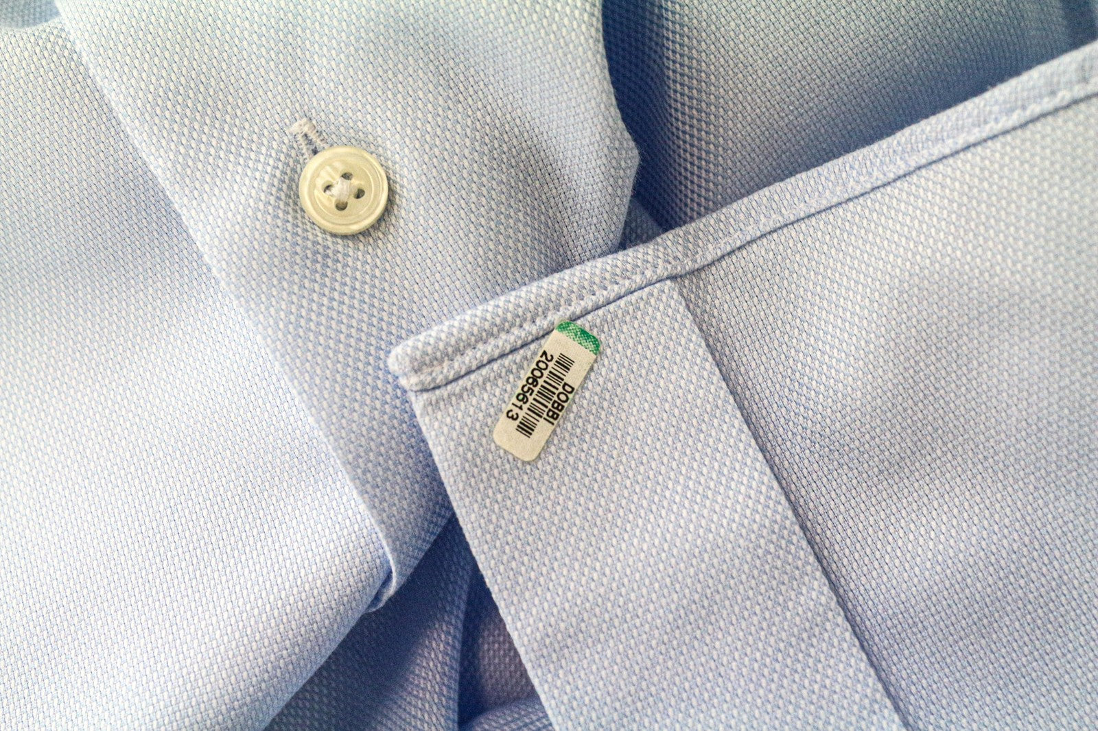 SUITSUPPLY Men Shirt 37/14 1/2 Slim Fit Long Sleeved Blue Pure Cotton Twill