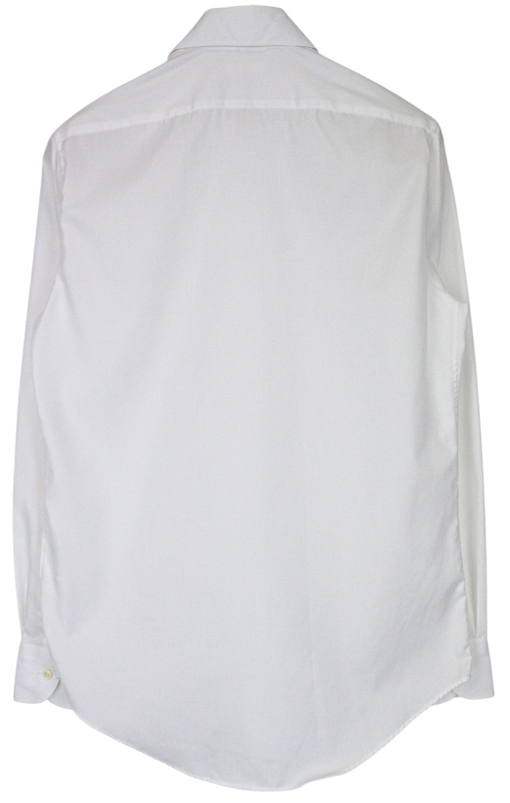 SUITSUPPLY Traveller Men Shirt 38/15 Slim White Pure Cotton Long Sleeved Twill