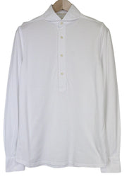 SUITSUPPLY Men T-Shirt 37/38/14 1/2/15 Extra Slim Fit White Pure Cotton Polo