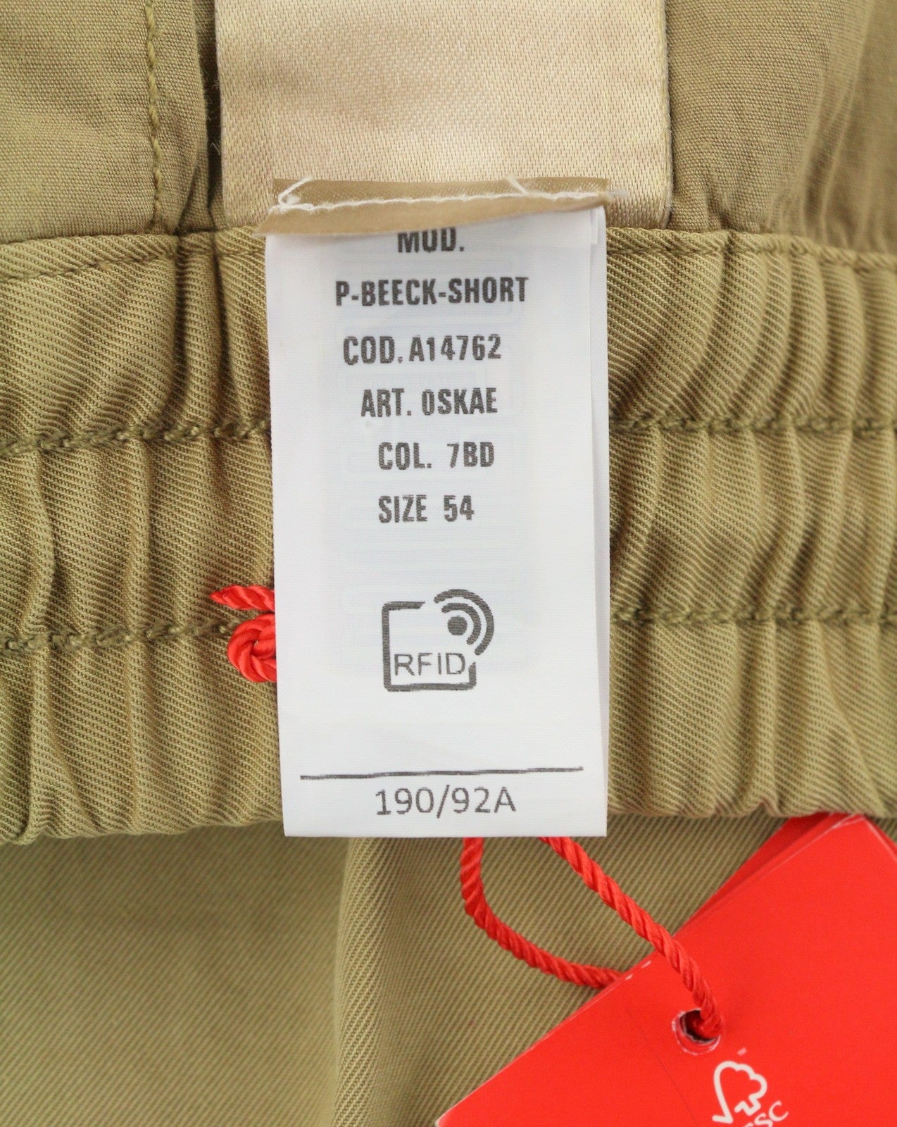 DIESEL P-Beeck-Short Men Shorts 54 W36 Brown Elastic Waist Cargo RRP195
