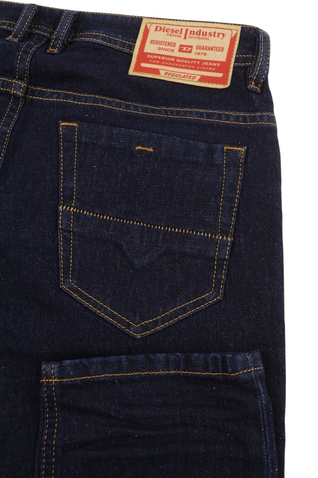 DIESEL Thommer R07R2 Men Jeans W38/L32 Dark Blue Slim Fit Low Waist RRP150