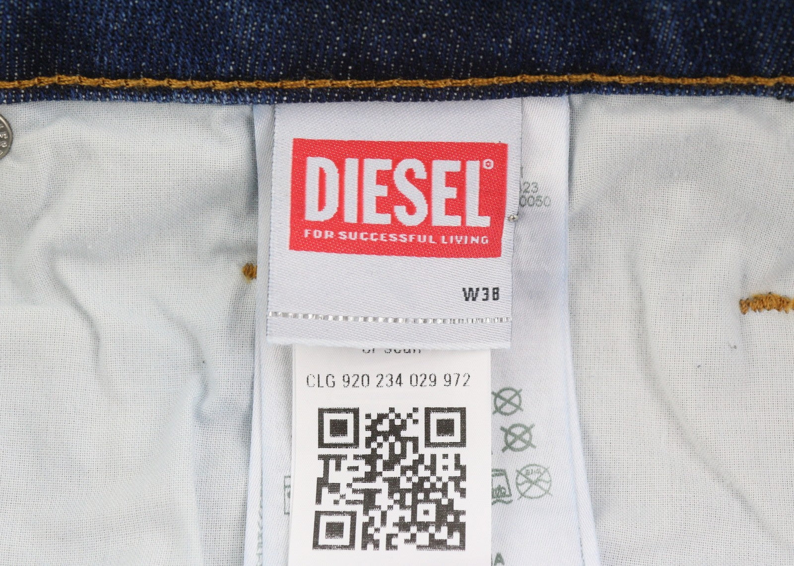 DIESEL Safado-X R608L Men Jeans W38/L34 Blue Faded Whiskers Straight RRP175