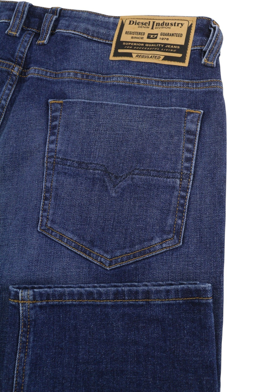 DIESEL Safado-X R608L Men Jeans W36/L34 Blue Faded Whiskers Straight RRP175