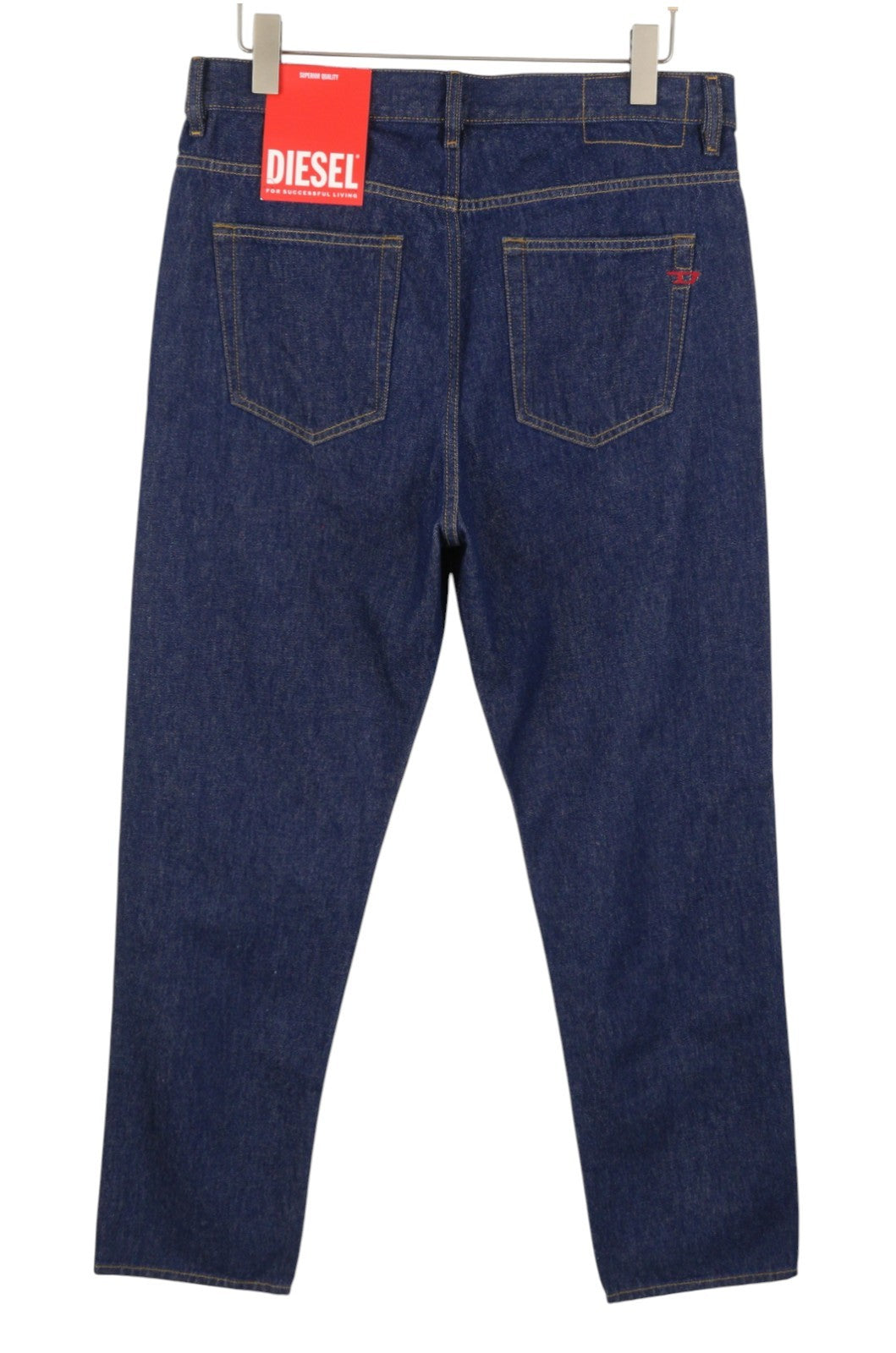 DIESEL 2020 D-Viker Z9B85 Men Jeans W38/L34 Blue Regular Fit Straight Leg RRP150