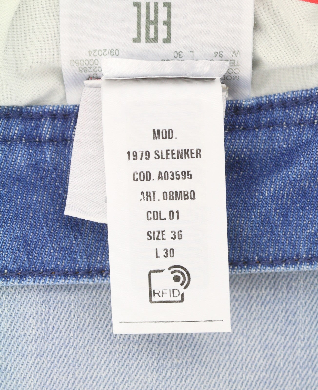 DIESEL 1979 Sleenker 0BMBQ Men Jeans W36/L30 Blue Skinny Fit Low Waist RRP175