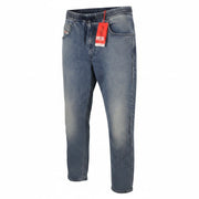 DIESEL 2030 D-Krooley Jogg 09K64 Men Jeans W32 Blue Faded Distressed RRP325