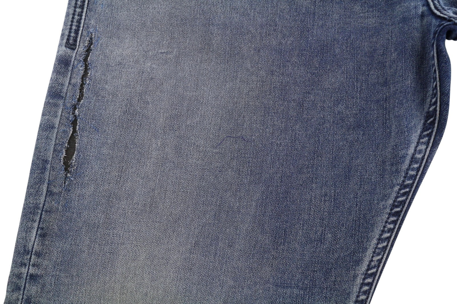 DIESEL 2030 D-Krooley Jogg 09K64 Men Jeans W32 Blue Faded Distressed RRP325