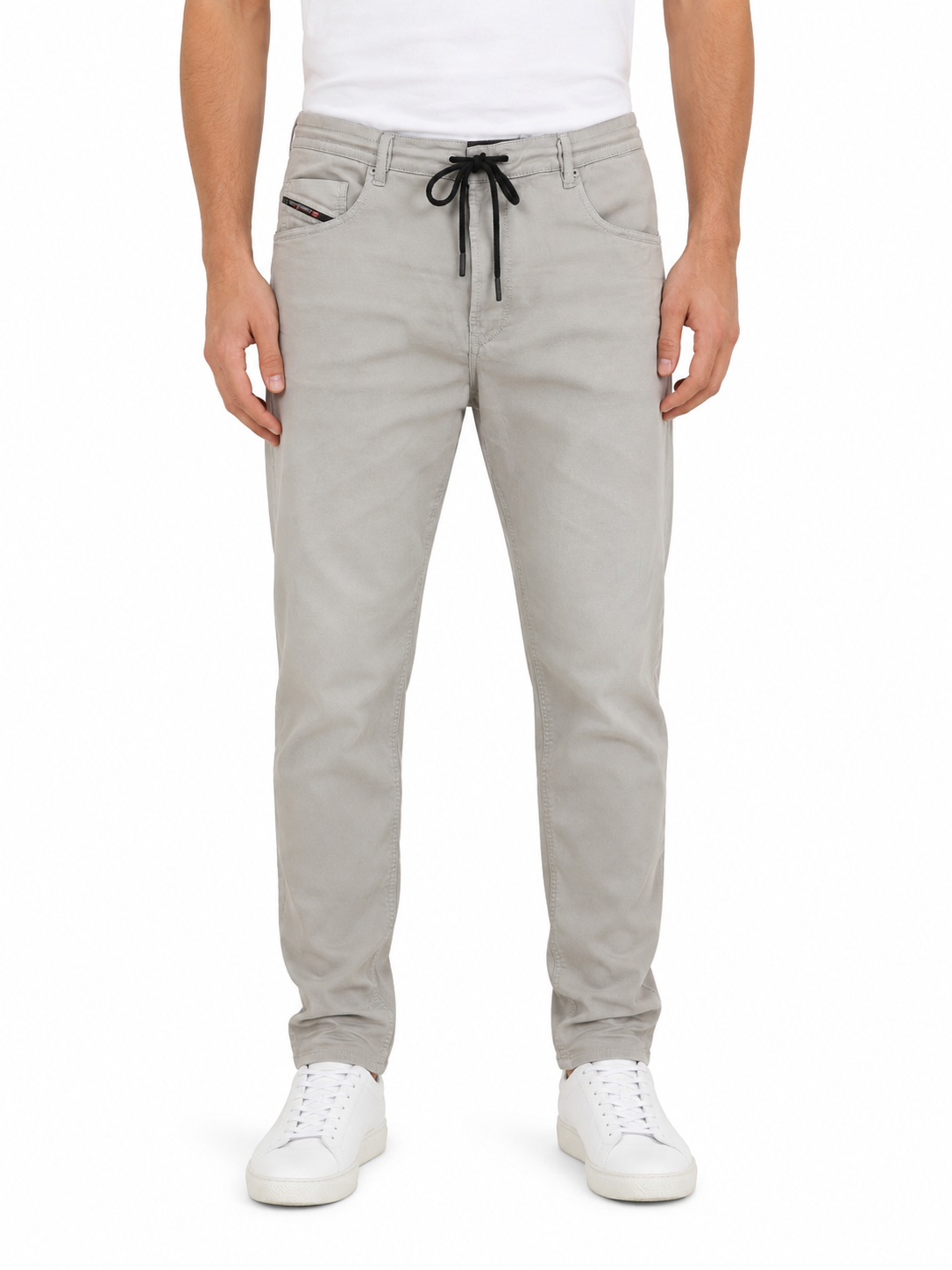 DIESEL 2032 D-Krooley-B Jogg 0670M Men Jeans W32 Grey Faded Stretch RRP275