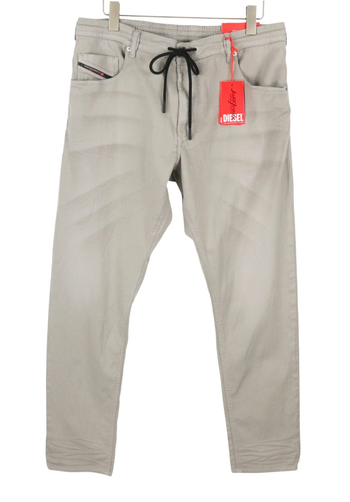DIESEL 2032 D-Krooley-B Jogg 0670M Men Jeans W38 Grey Faded Stretch RRP275