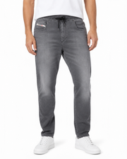 DIESEL 2060 D-Strukt Jogg 068HS Men Jeans W34 Grey Faded Whiskers RRP295