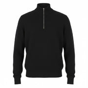DIESEL Camio-Out Men Jumper M Black Wool Blend Knit Half Zip Pull On RRP195