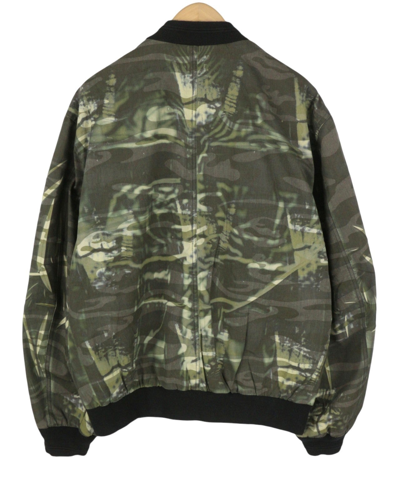 DIESEL J-Mertz Men Jacket 50 Khaki Camouflage Full Zip Bomber RRP450