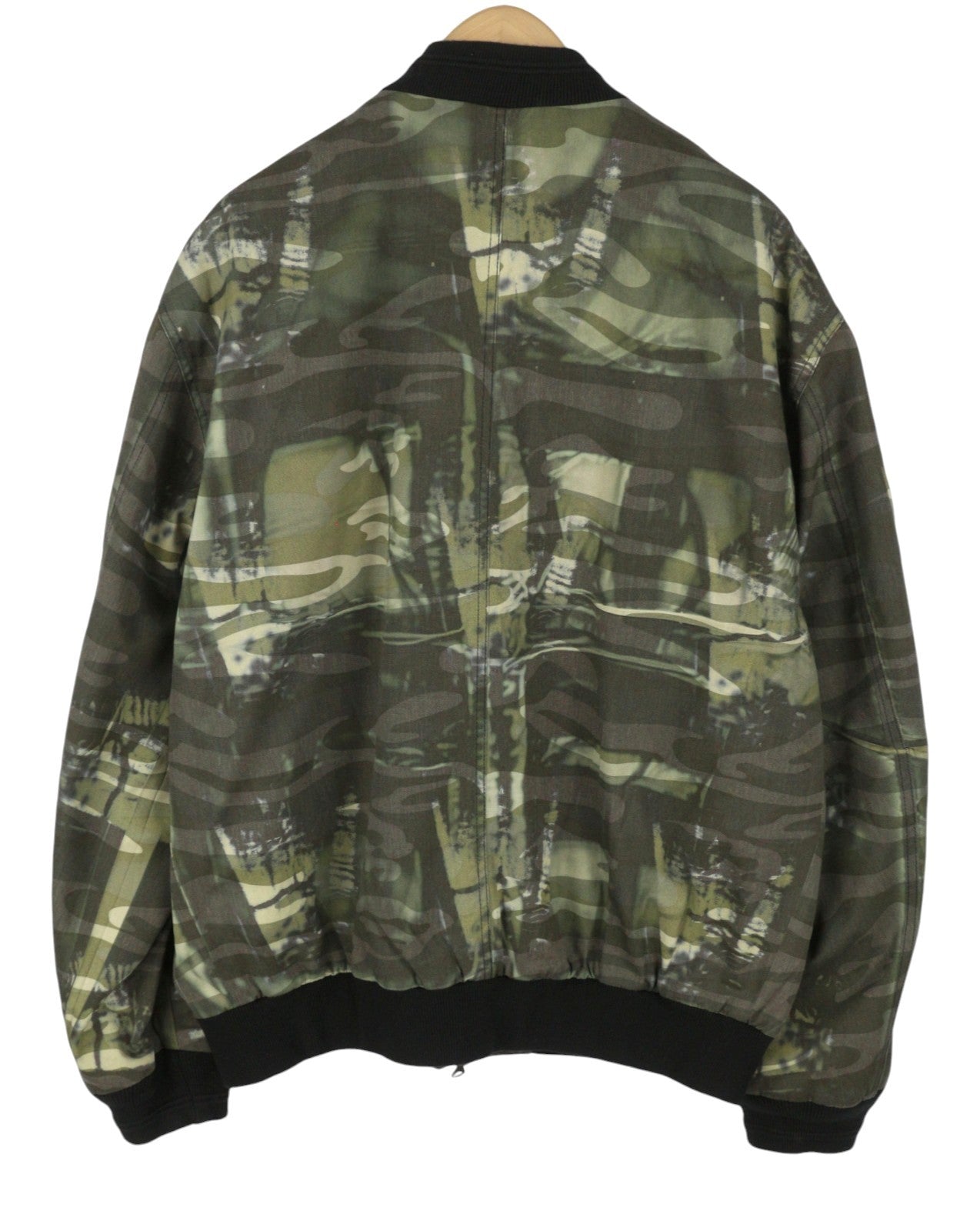 DIESEL J-Mertz Men Jacket 52 Khaki Camouflage Full Zip Bomber RRP450