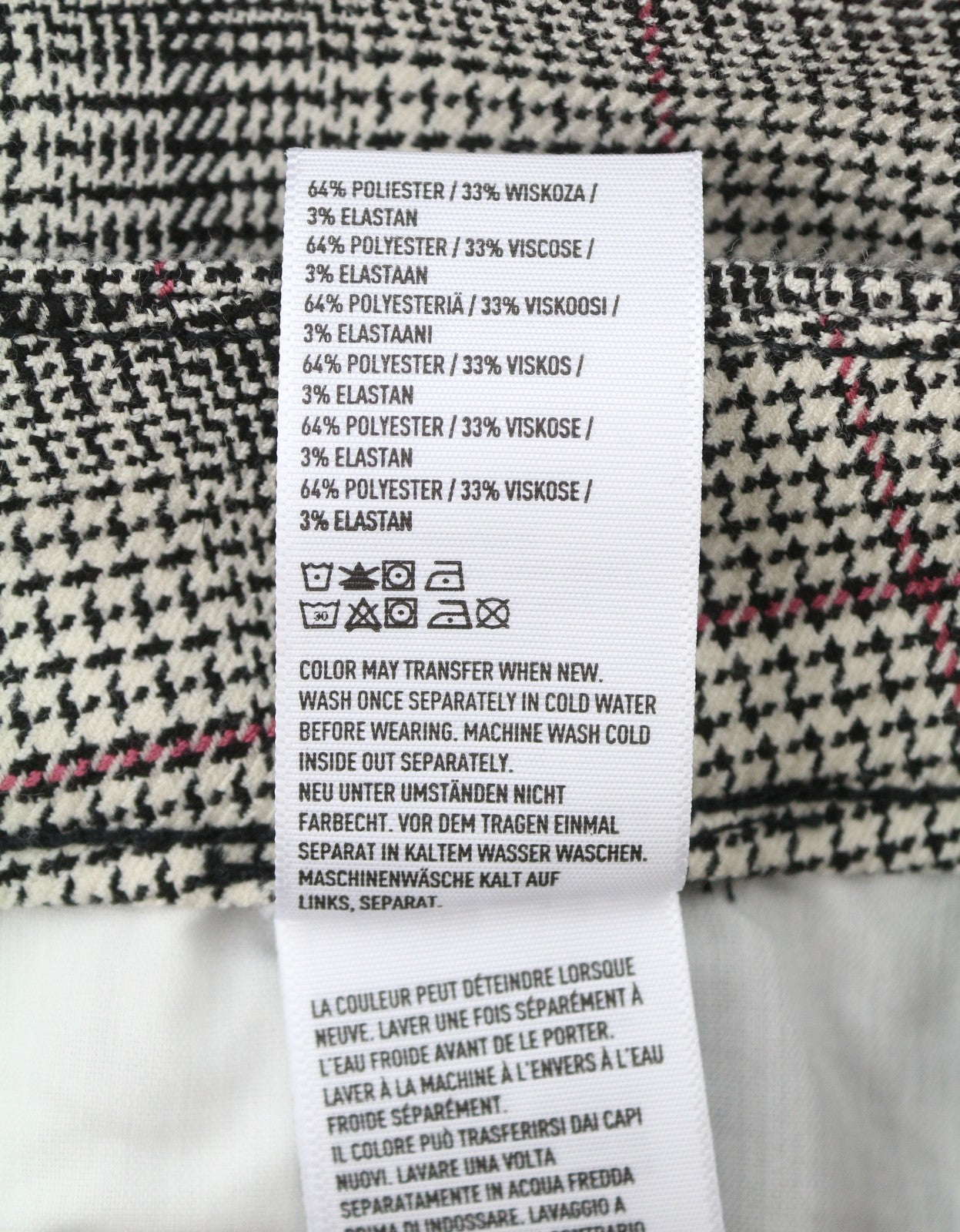 AMERICAN EAGLE OUTFITTERS Super Hi-Rise Women Trousers W25 Plaid Skinny