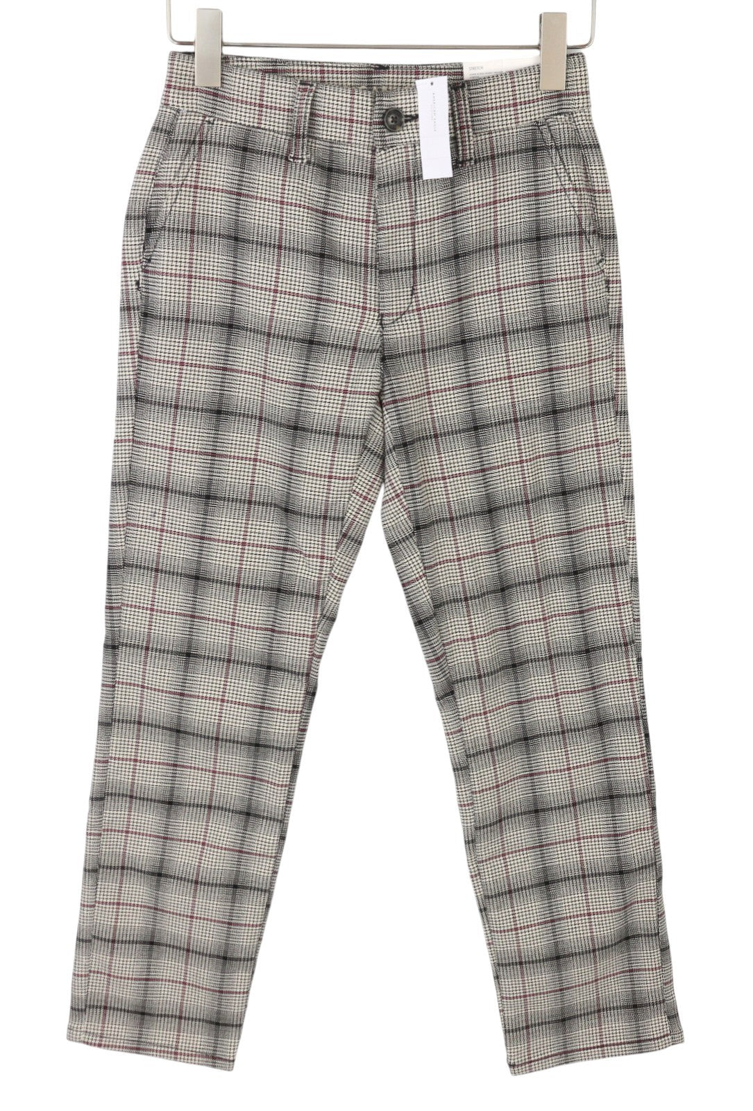 AMERICAN EAGLE OUTFITTERS Super Hi-Rise Women Trousers W25 Plaid Skinny