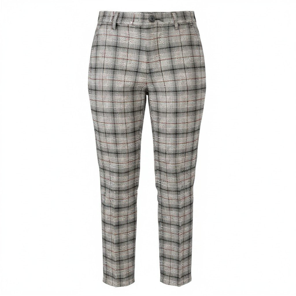 AMERICAN EAGLE OUTFITTERS Super Hi-Rise Women Trousers W31 Plaid Stretch