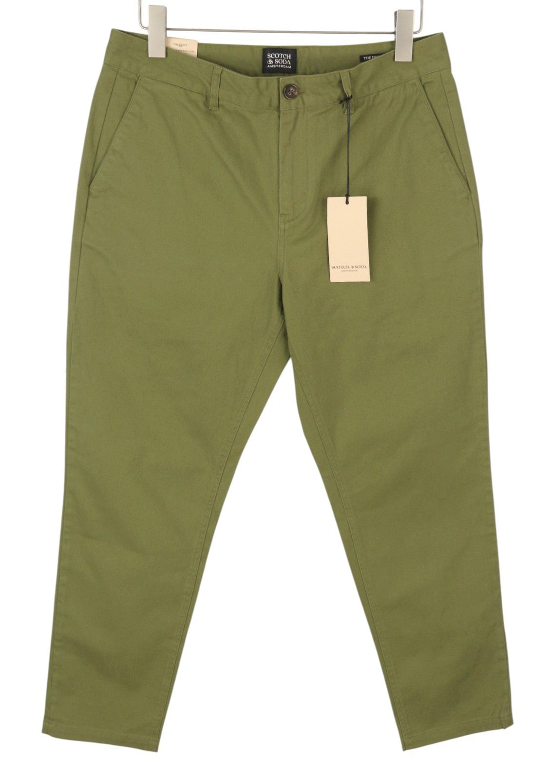 SCOTCH & SODA The Drift Men Trousers W31/L32 Green Regular Tapered