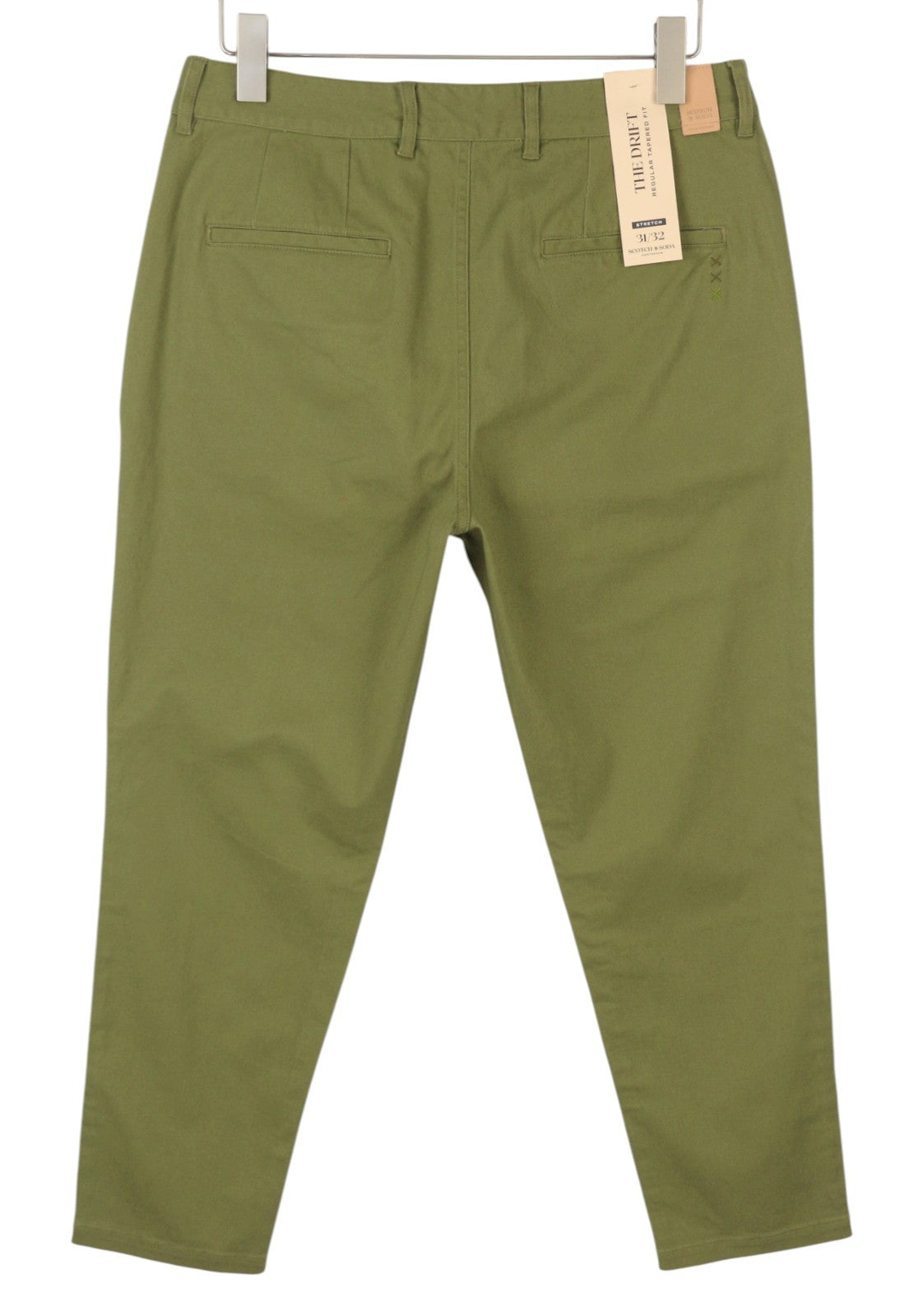 SCOTCH & SODA The Drift Men Trousers W31/L32 Green Regular Tapered