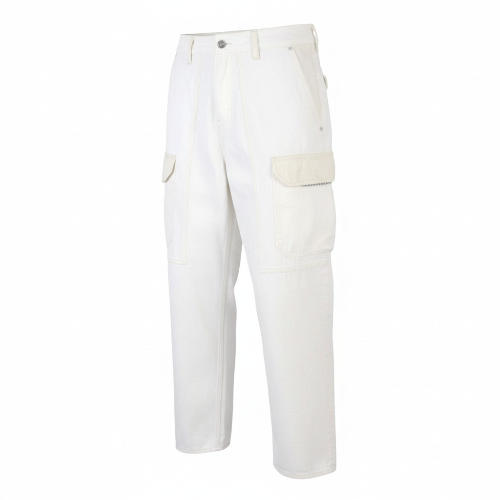 SCOTCH & SODA The Daze Men Jeans W31/L32 White Cargo Wide Button Fly