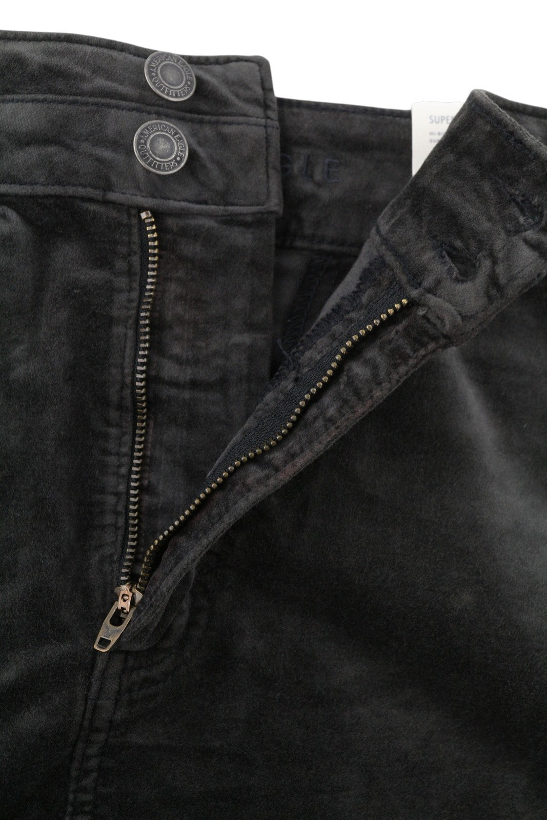 AMERICAN EAGLE OUTFITTERS Hi-Rise Women Skirt UK14 Black Mini Stretch