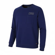 SCOTCH & SODA Men Sweatshirt L Dark Blue Patch Pocket Crew Neck Pull On