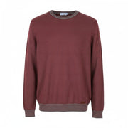 HARMONT & BLAINE Men Jumper M Red Pinstripe Wool Blend Knit Pull On