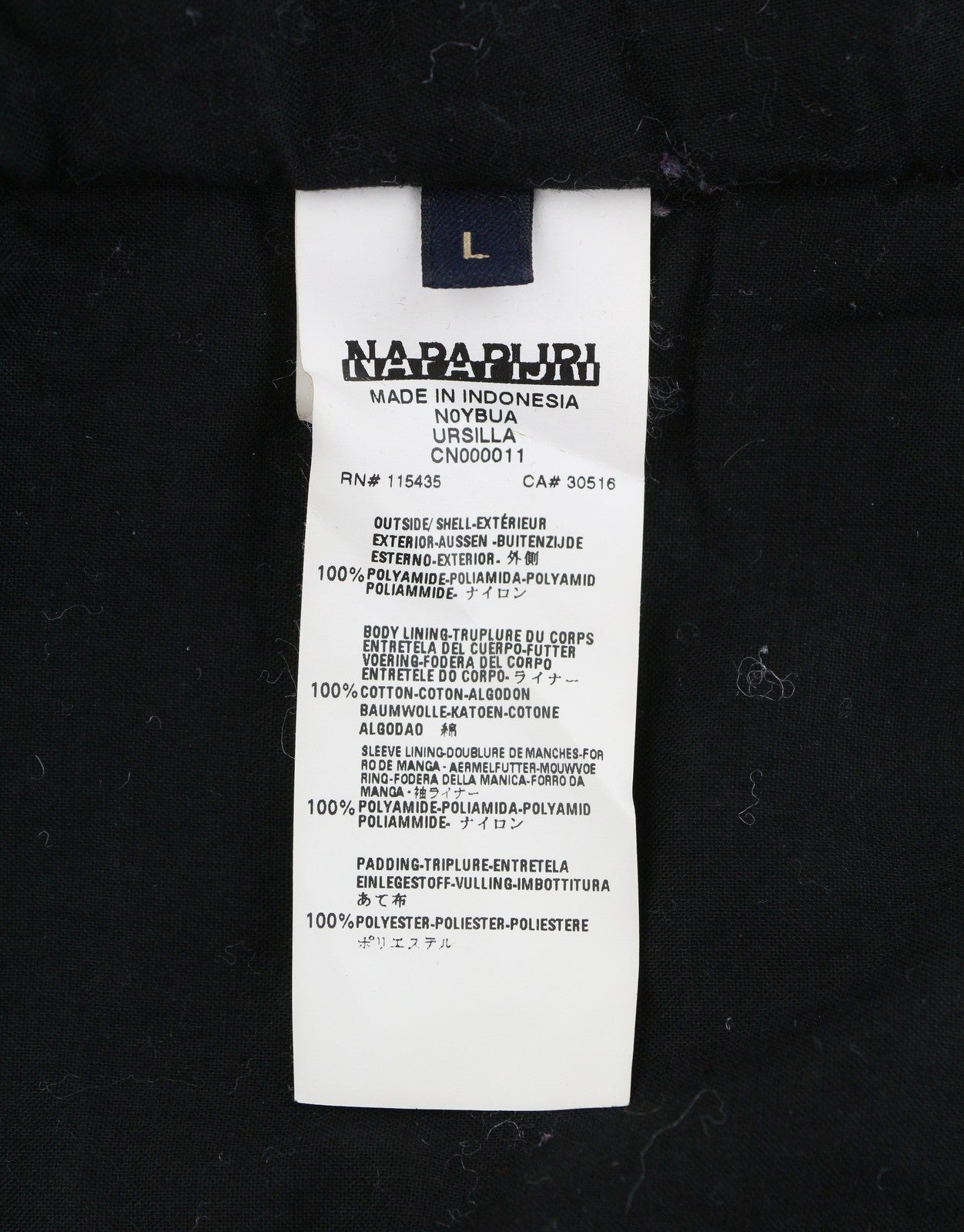 NAPAPIJRI N0YBUA Women Jacket L Black Padded High Neck Parka