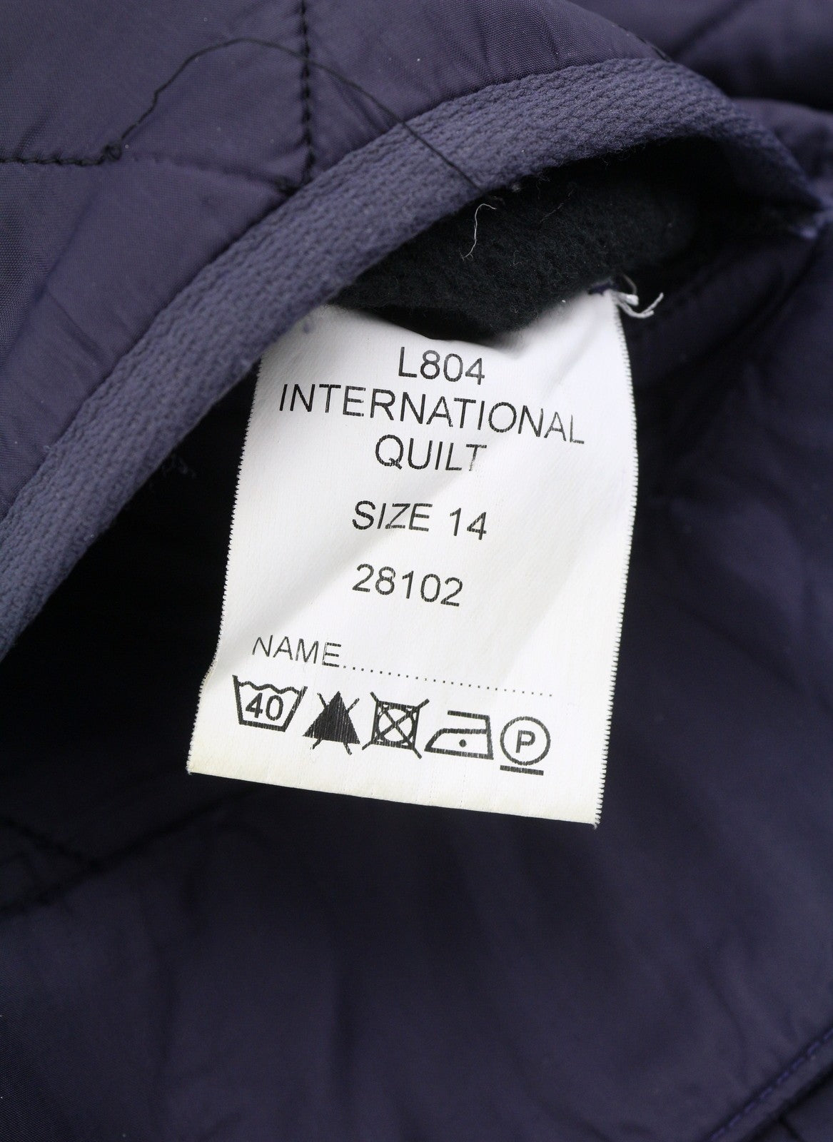 BARBOUR International Quilt Women Jacket EU40 Purple Fleece Lined