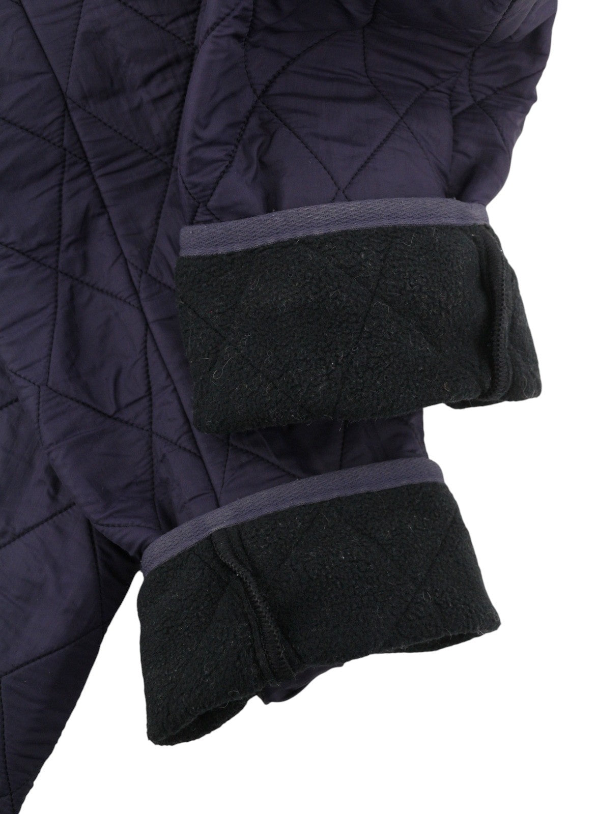 BARBOUR International Quilt Women Jacket EU40 Purple Fleece Lined