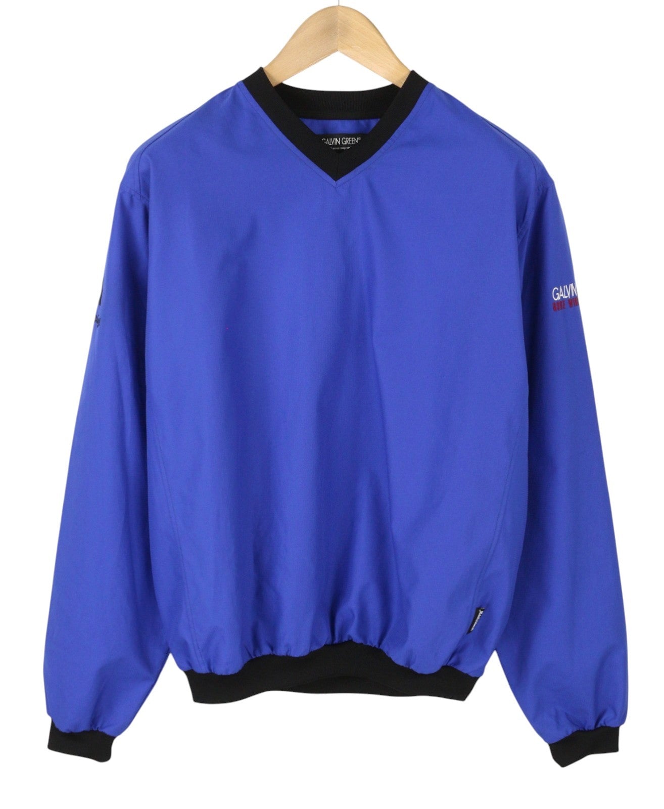 GLAVIN GREEN Gore Men Jacket M Blue Windproof V-Neck Pull On