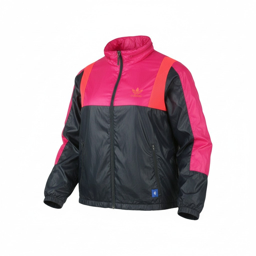 ADIDAS Women Jacket EU38 Windbreaker Full Zip Hidden Hood Lightweight