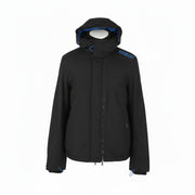 SUPERDRY Windcheater Men Jacket XL Black Triple Zip Hooded Lightweight