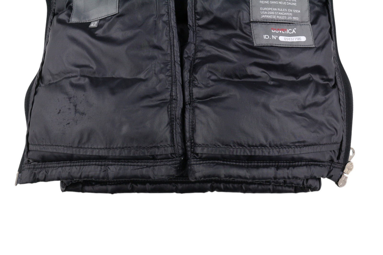 DUVETICA Women Jacket 42 M Black Down Quilted Hooded Full Zip Puffer