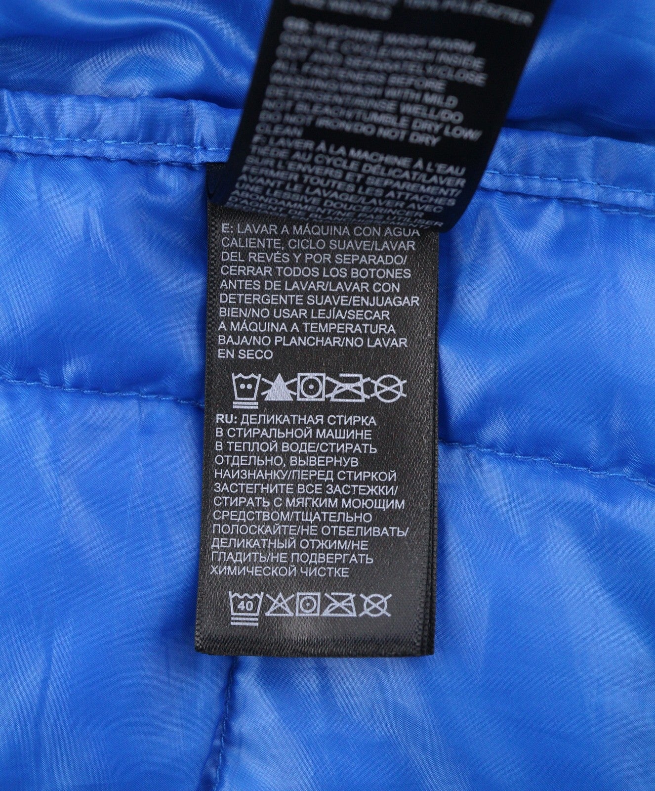 THE NORTH FACE Thermoball Eco Men Jacket XL Blue Padded Quilted Hooded