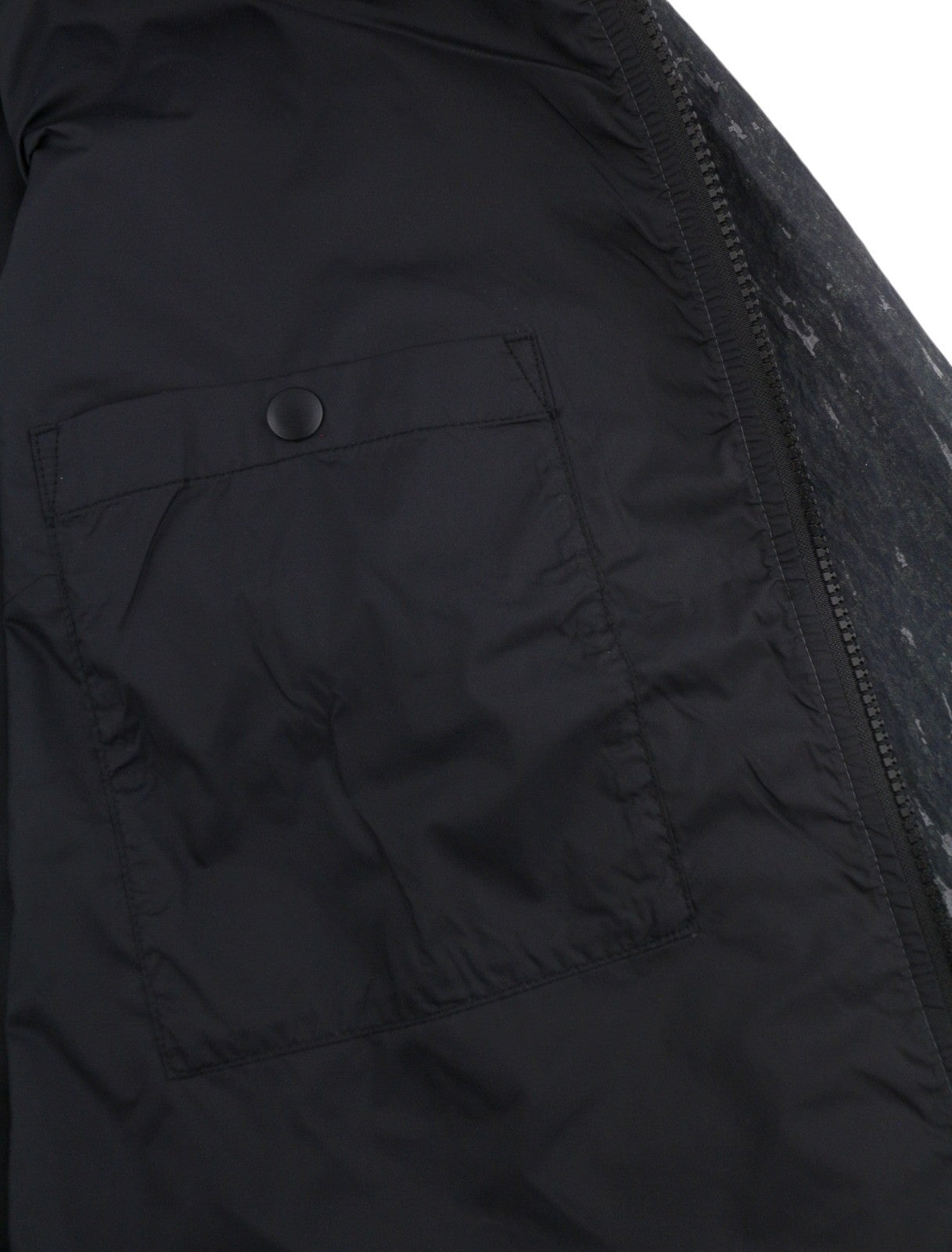 DIESEL J-Brick Men Jacket 52 Black Camo Print Windbreaker Lightweight RRP295