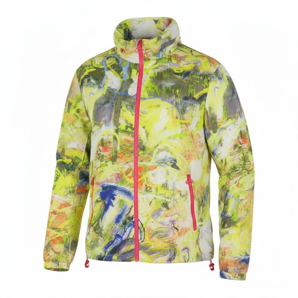 DIESEL J-Warrel-Print Men Jacket 50 Hood Windbreaker Lightweight Unisex RRP250