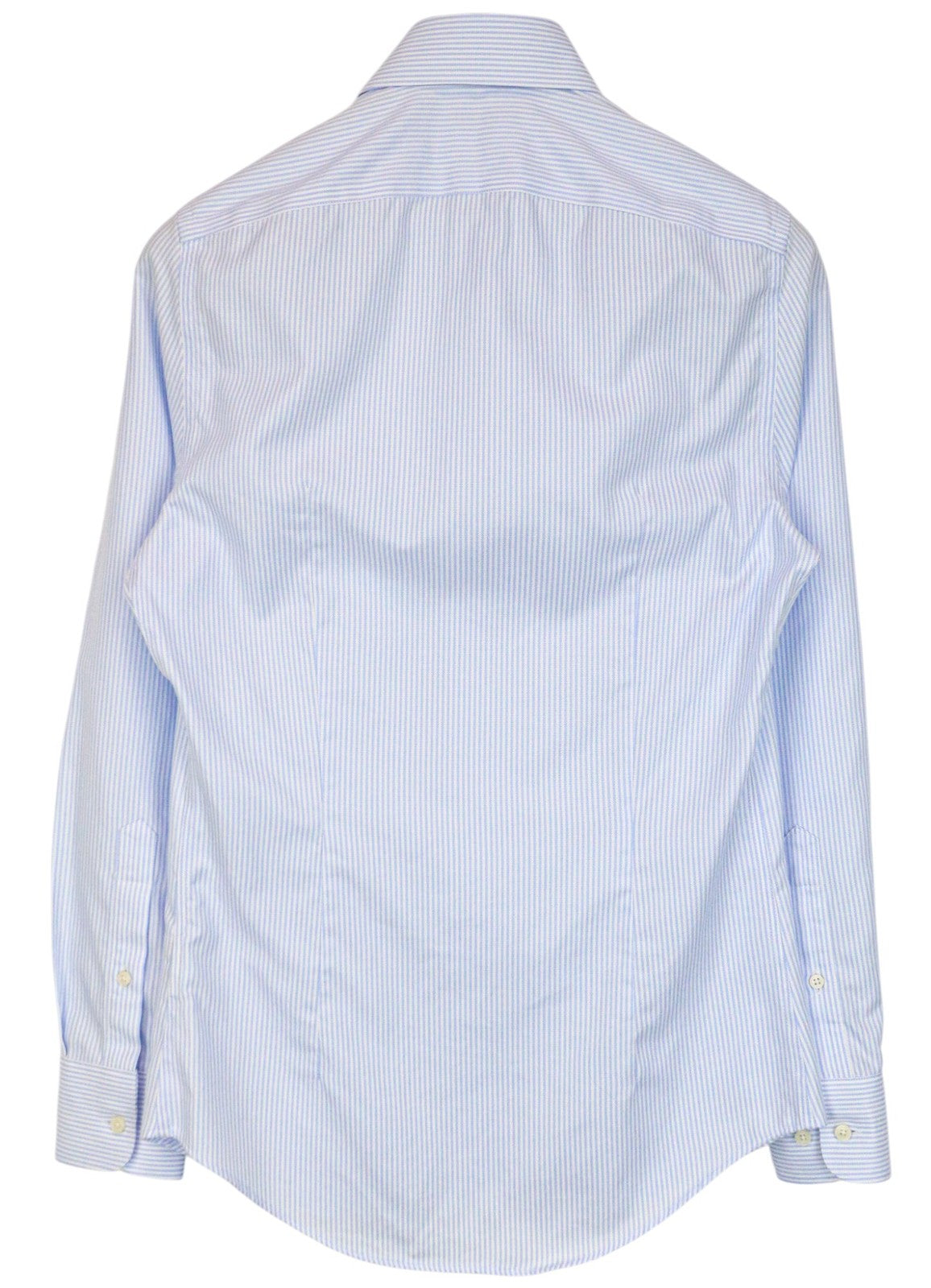 SUITSUPPLY Men Shirt 35/ 13 1/2 Blue Extra Slim Striped Try On Cotton Formal