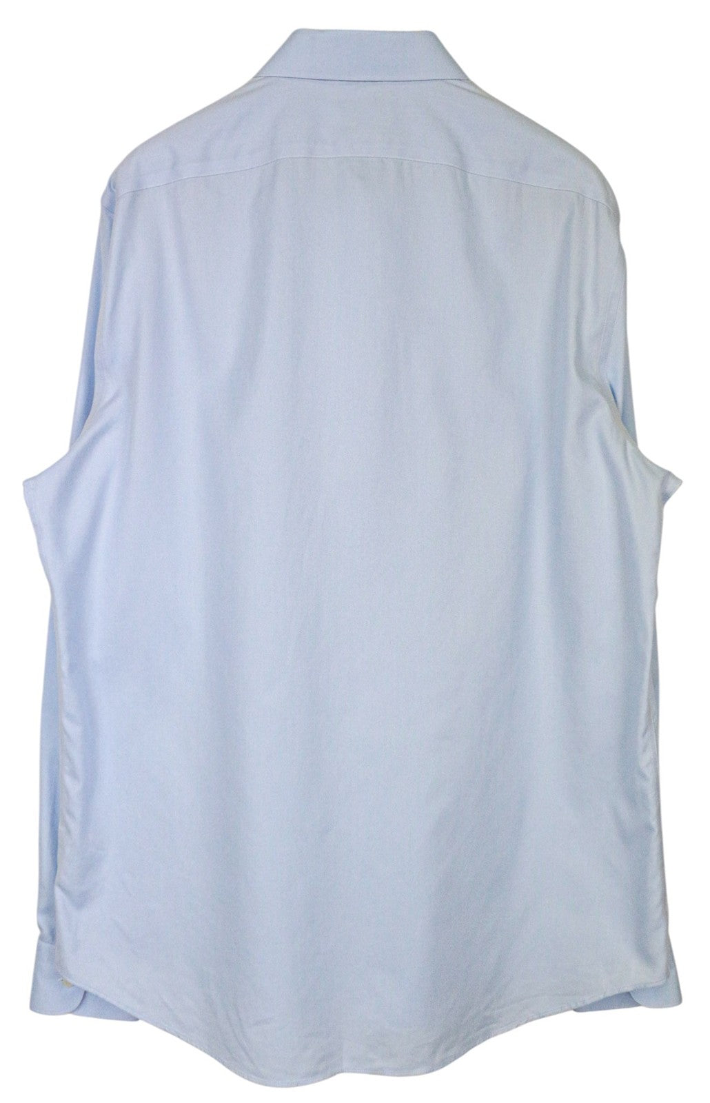 SUITSUPPLY Men Shirt 46L/18L Slim Fit Long Sleeved Formal Bue Pure Cotton