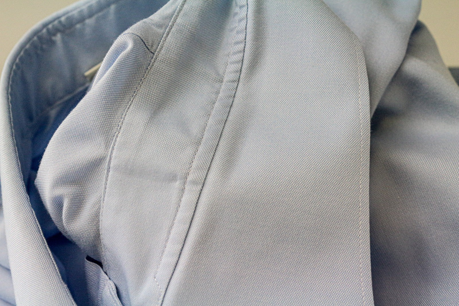 SUITSUPPLY Men Shirt 46L/18L Slim Fit Long Sleeved Formal Bue Pure Cotton