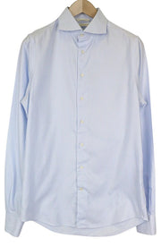 SUITSUPPLY Men Shirt 40L/15 3/4L Extra Slim Blue Pure Cotton