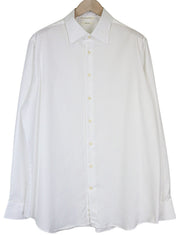 SUITSUPPLY Traveller Men Shirt 45/17 3/4 Slim Long Sleeved Classic White Cotton